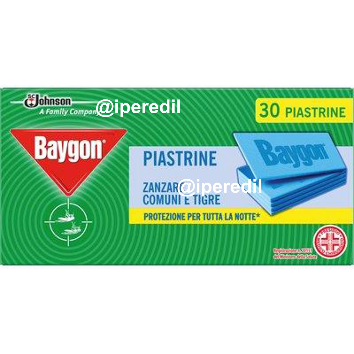 PIASTRINA ZANZARE TIGRE BAYGON CF=PZ 30