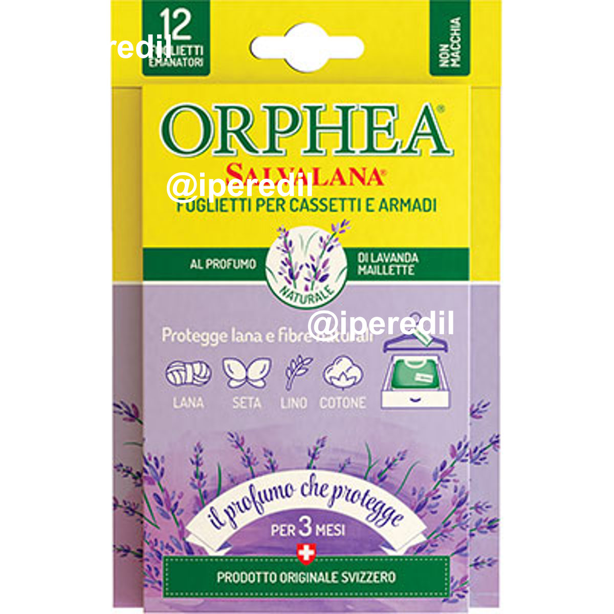 ANTITARME SALVALANA FOGLIETTI ORPHEA LAVANDA CF=PZ 12