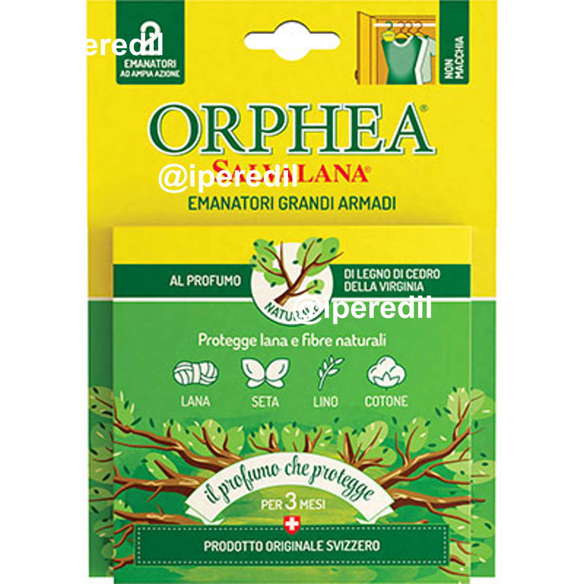 ANTITARME SALVALANA GRANDI ARMADI ORPHEA LEGNO DI CEDRO CF=PZ 2