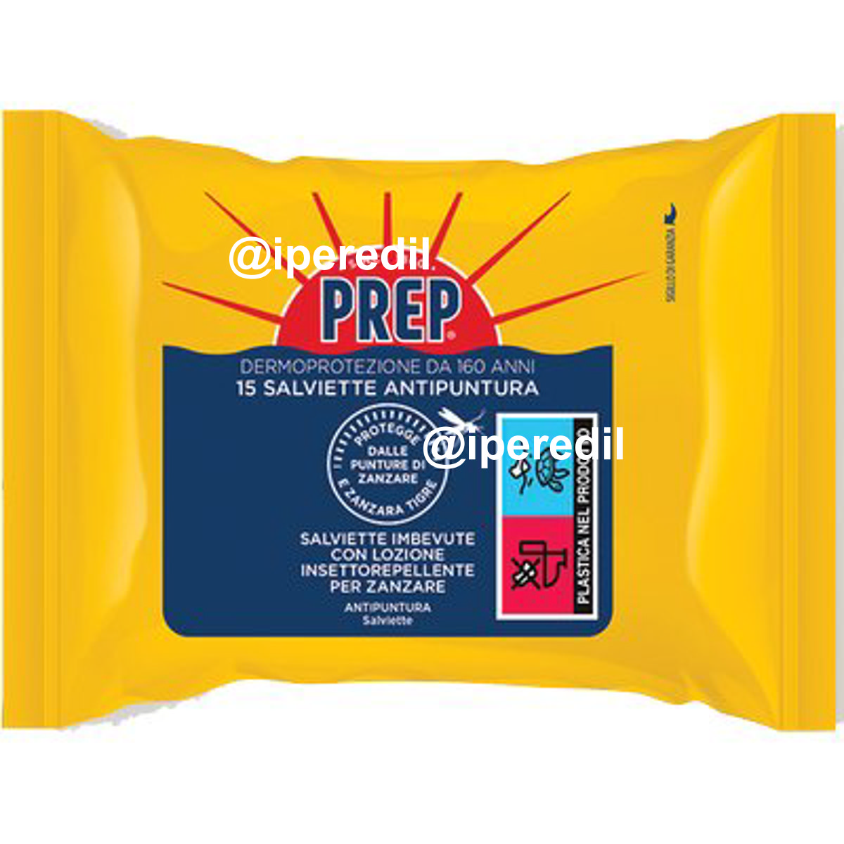 REPELLENTE INSETTI SALVIETTA PREP CF=PZ 15