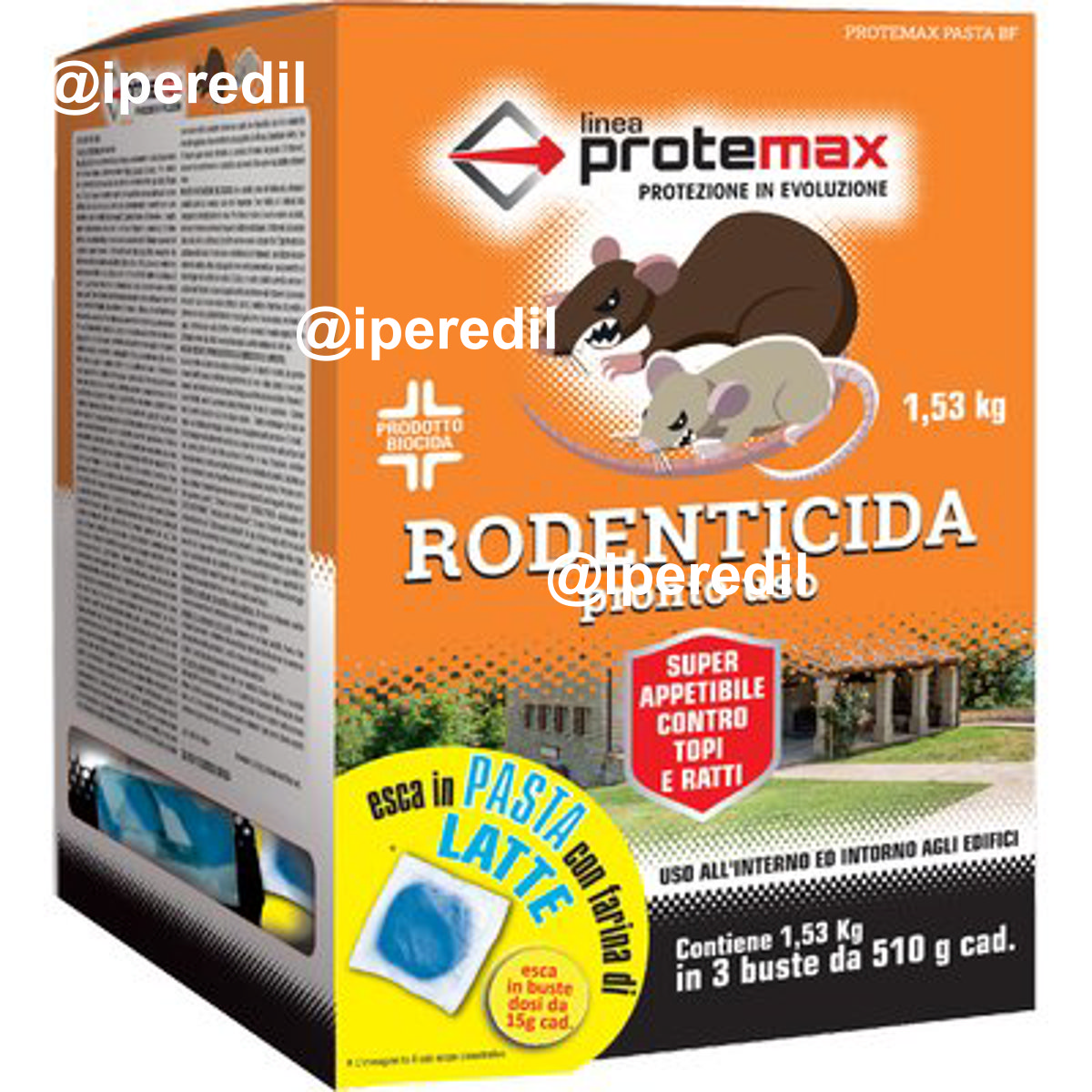TOPICIDA PASTA BF 3 BUSTE PROTEMAX BLU GR 3X510
