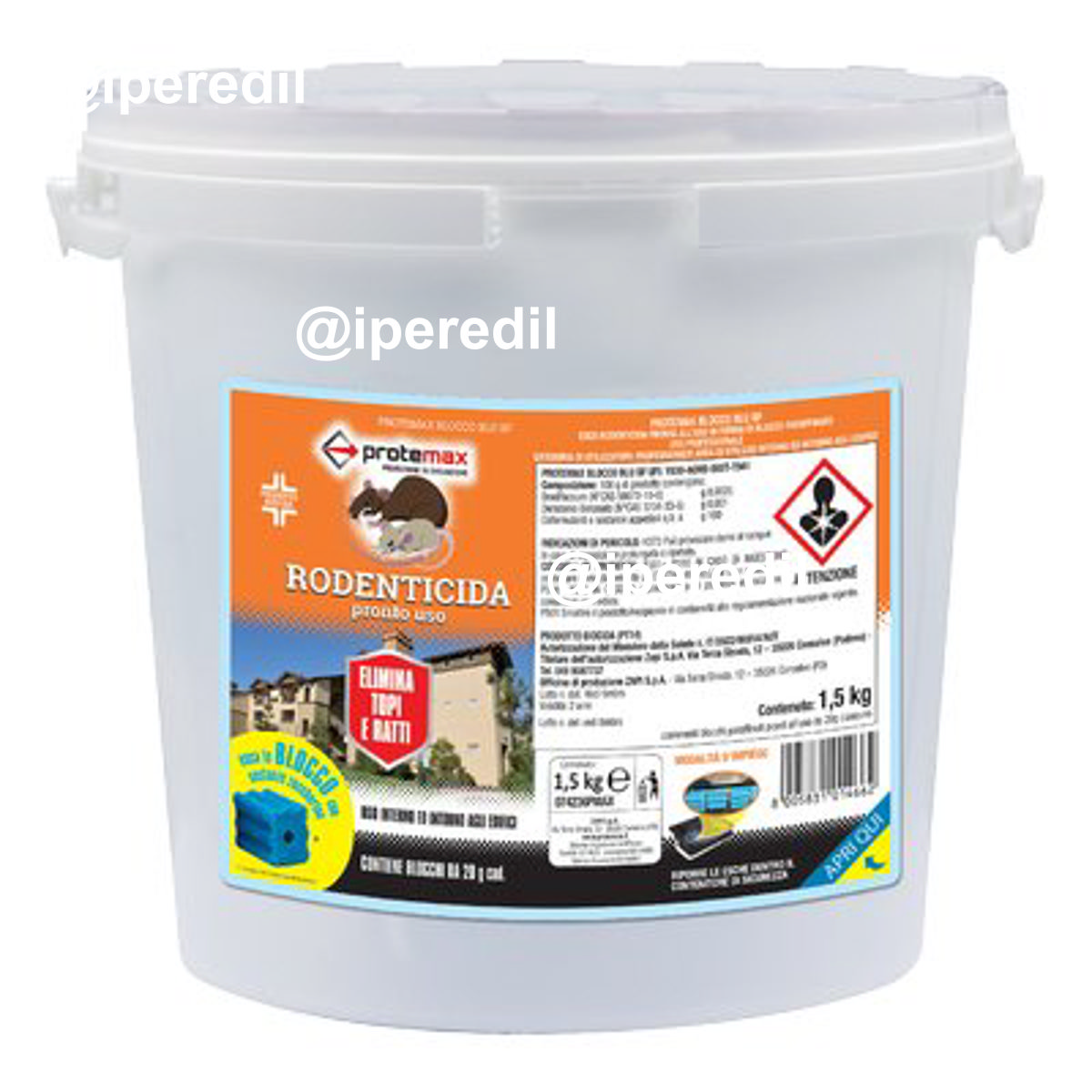 TOPICIDA BLOCCHETTI BF PROTEMAX BLU GR 1500