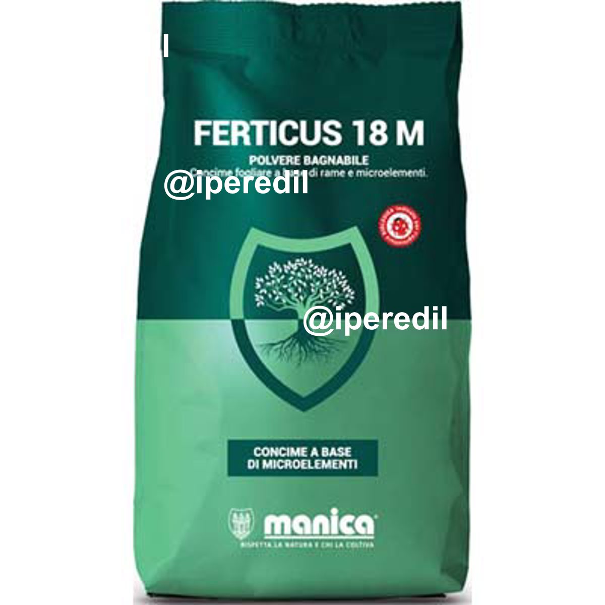 CONCIME POLVERE FERTICUS 18 M MANICA CF=KG 1 - 01798008