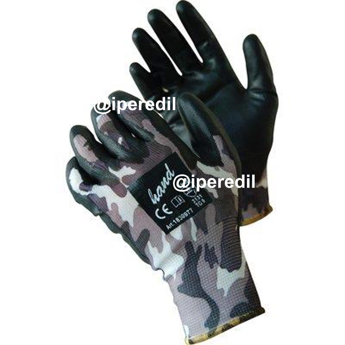 GUANTO POLIURETANO NERO MIMETICO MAGLIA LEGGERA SINTETICO 8