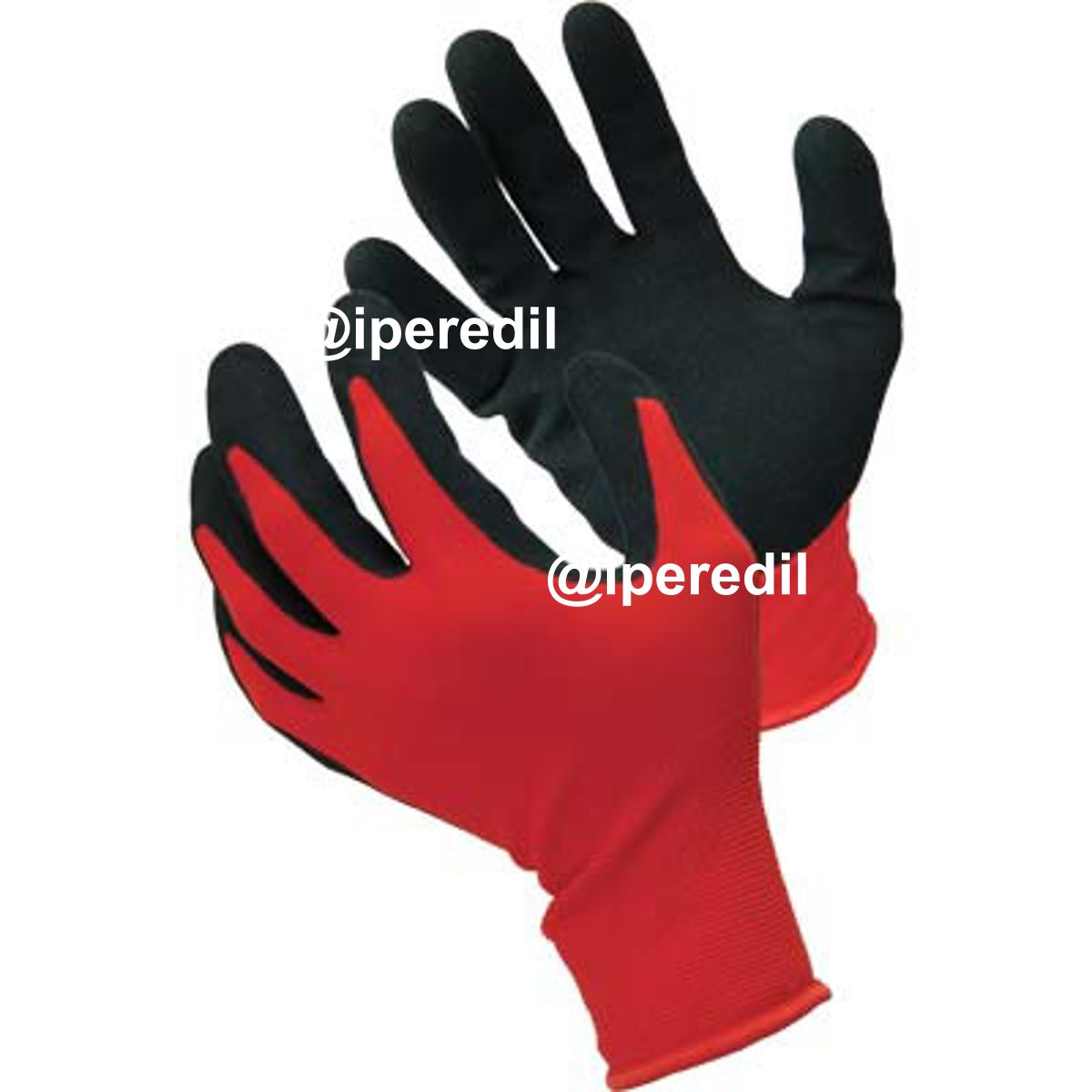 GUANTO NITRILE SABBIATO NERO WORKIT MAGLIA LEGGERA SINTETICO ROSSO 11