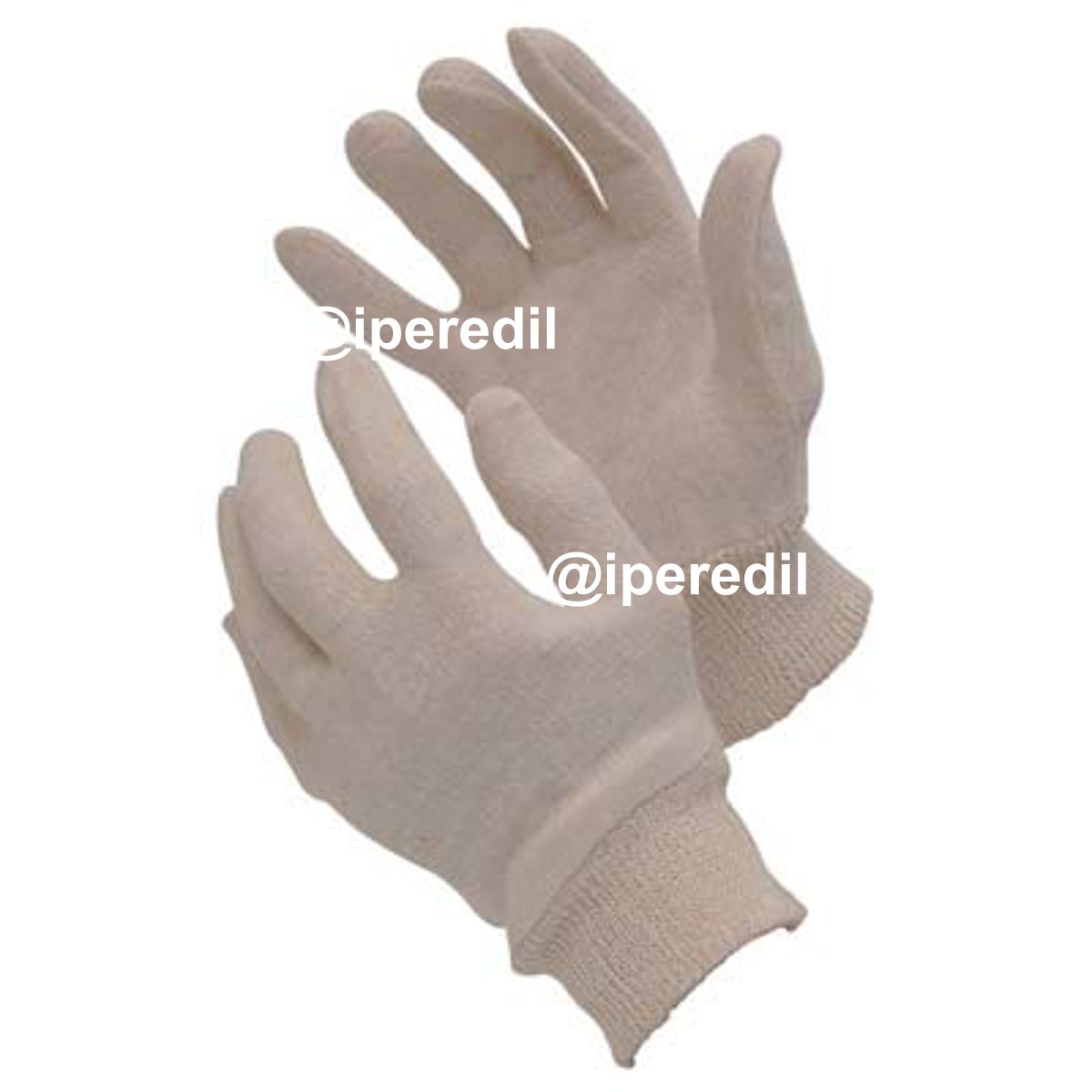 GUANTO SEMPLICE MAGLIA COTONE ECRU DONNA