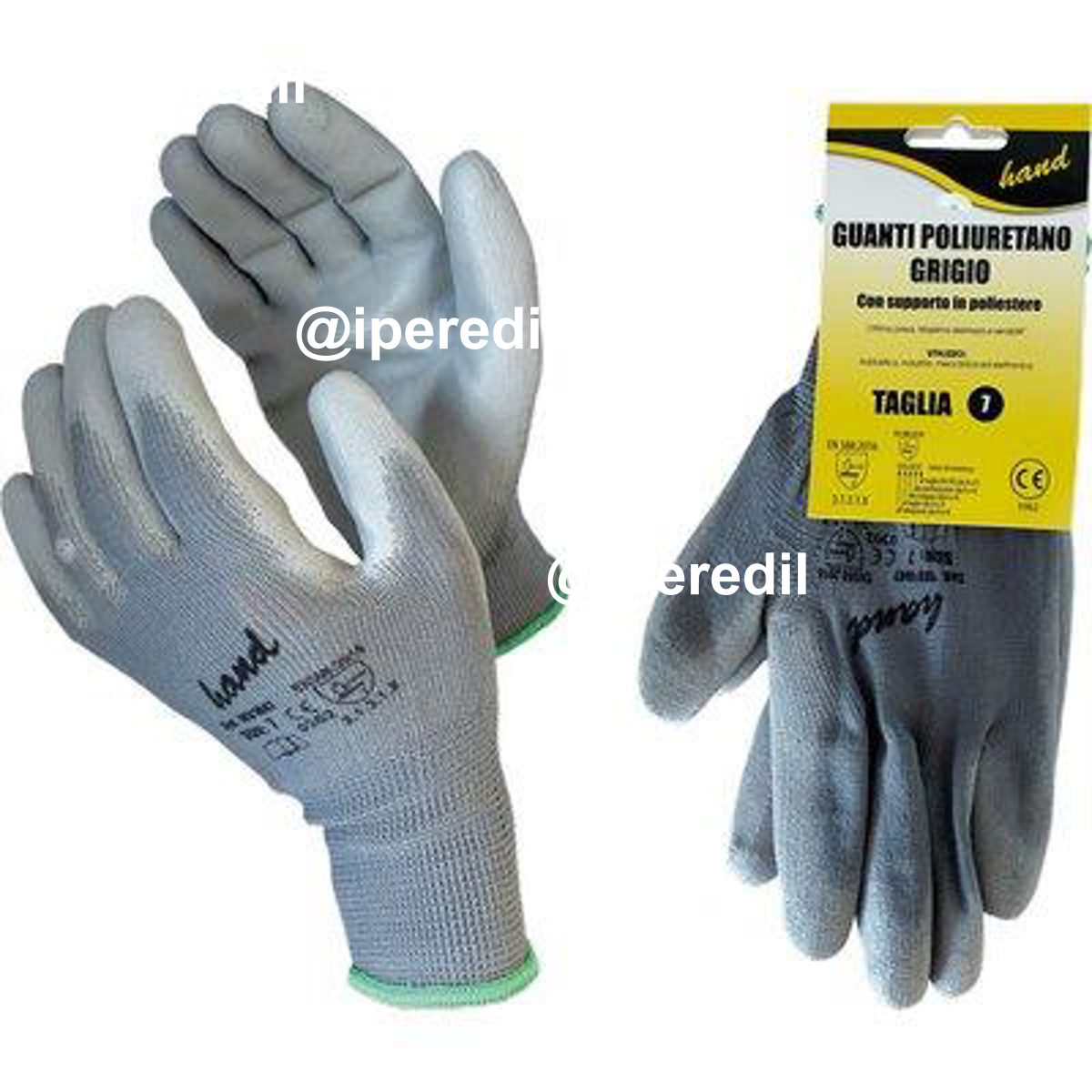 GUANTO POLIURETANO GRIGIO WORKIT MAGLIA LEGGERA SINTETICO GRIGIO 10