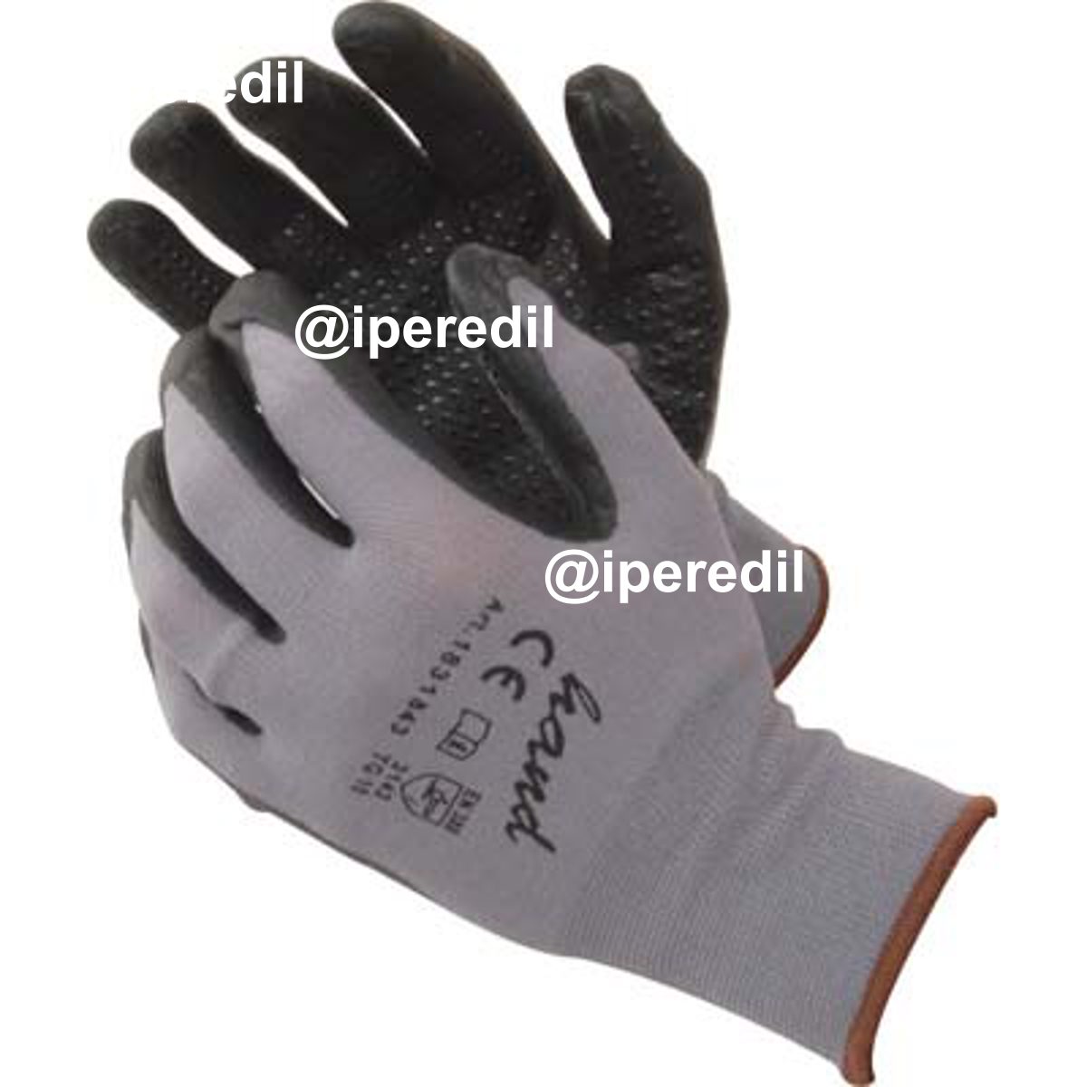GUANTO NITRILE PUNTINATO NERO WORKIT MAGLIA LEGGERA SINTETICO GRIGIO 11