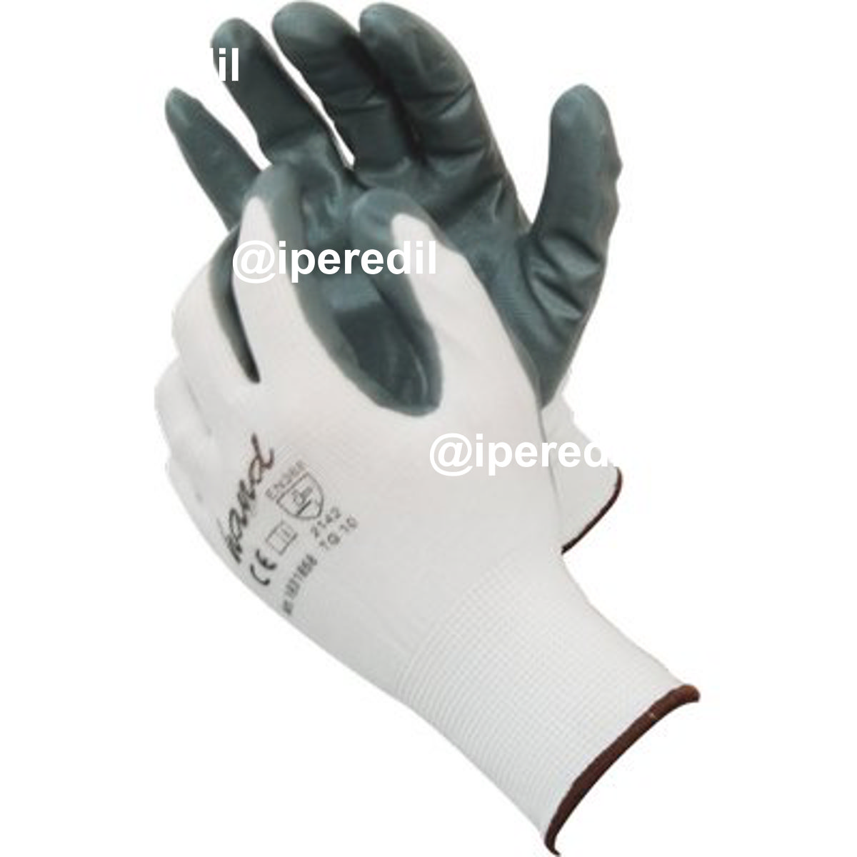 GUANTO NITRILE GRIGIO WORKIT MAGLIA LEGGERA SINTETICO BIANCO 8