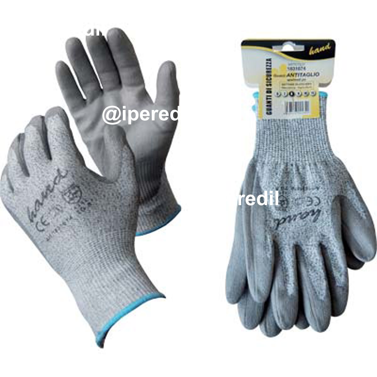 GUANTO POLIURETANO GRIGIO ANTITAGLIO WORKIT MAGLIA PESANTE SINTETICO GRIGIO 11