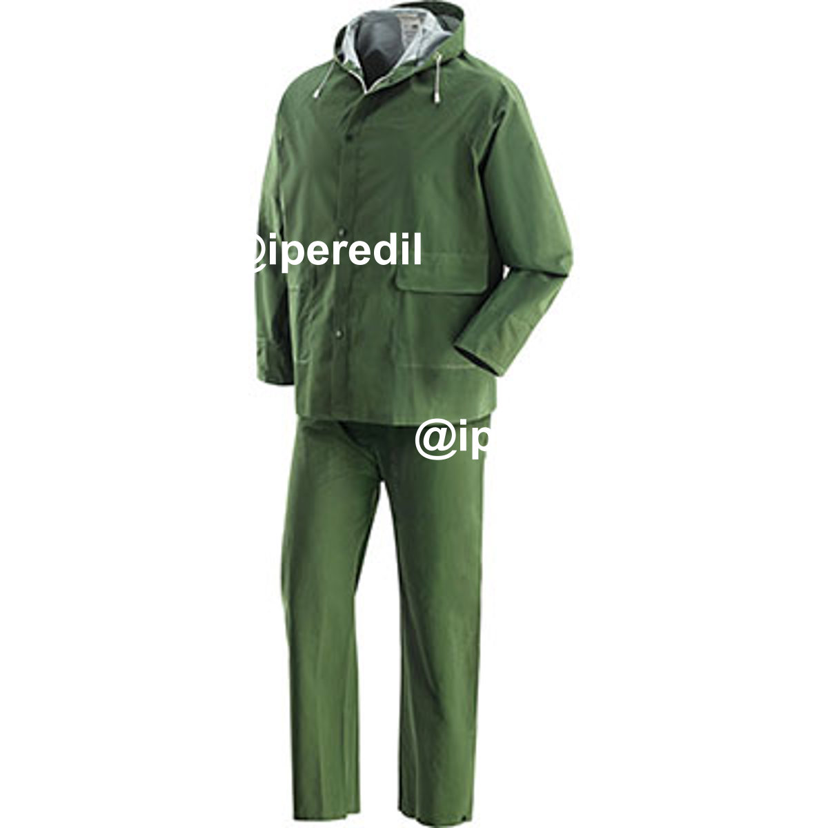 GIACCA + PANTALONE IMPERMEABILE PVC PLUVIO VERDE XL
