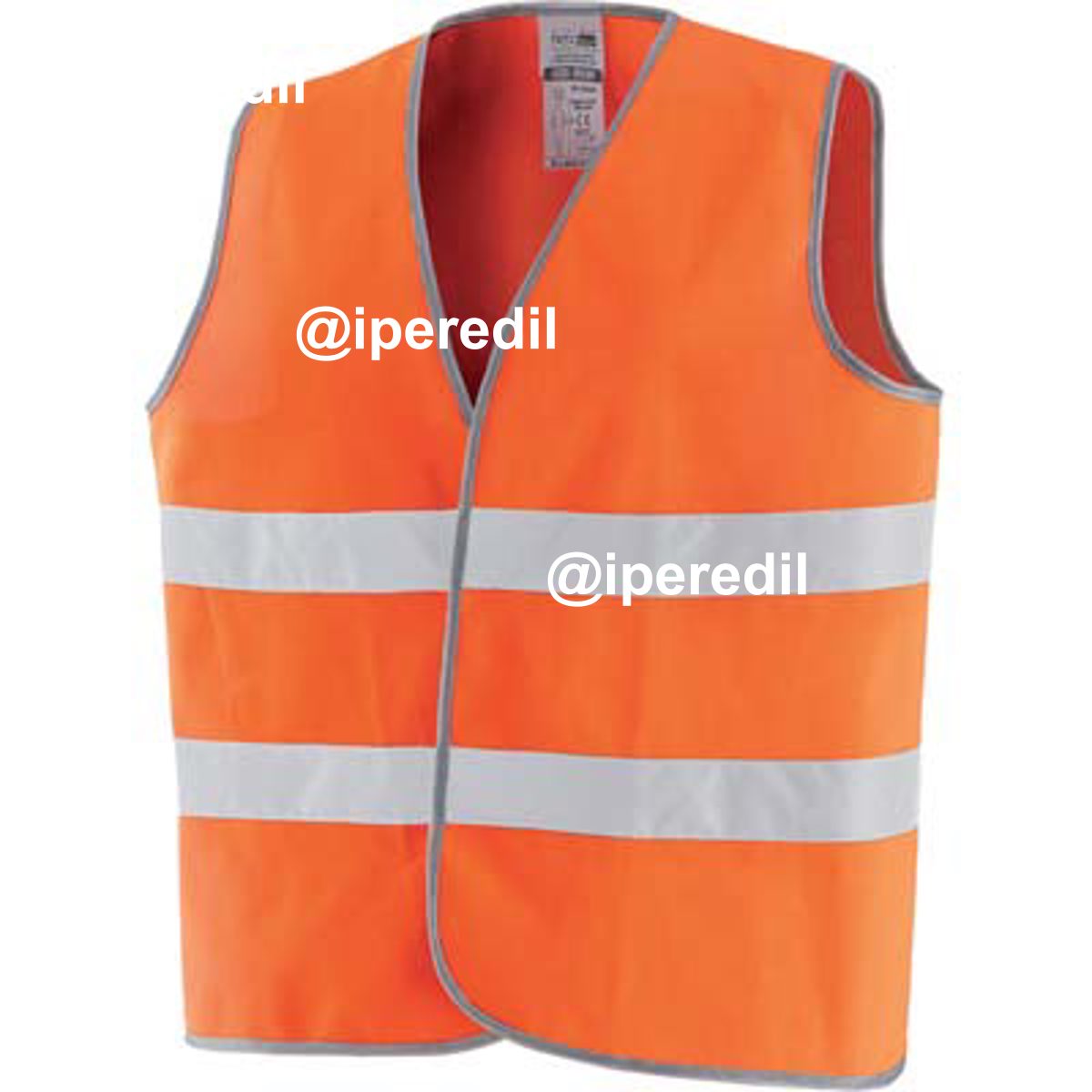 GILET ALTA VISIBILITA ARANCIO TAGLIA UNICA