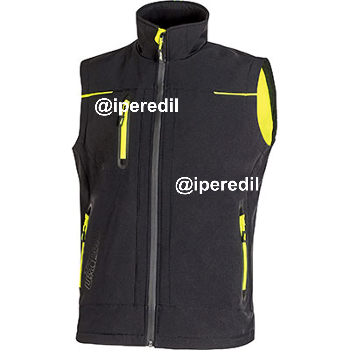 GILET SOFT SHELL UNIVERSE U-POWER BLACK CARBON L