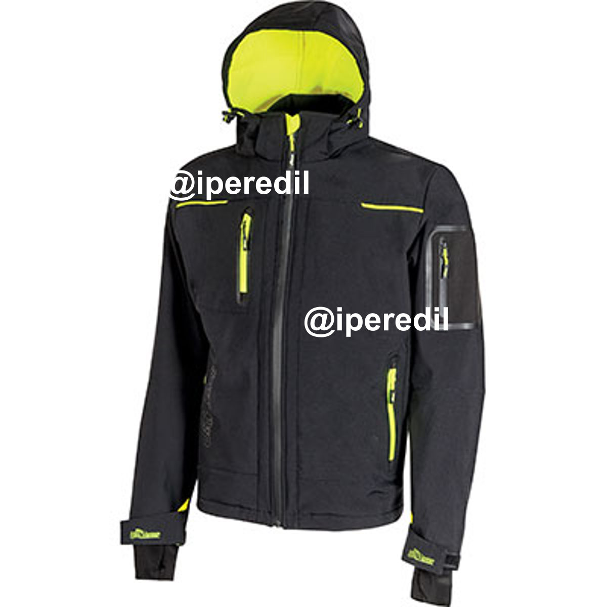 GIUBBOTTO SOFT SHELL SPACE U-POWER BLACK CARBON XL