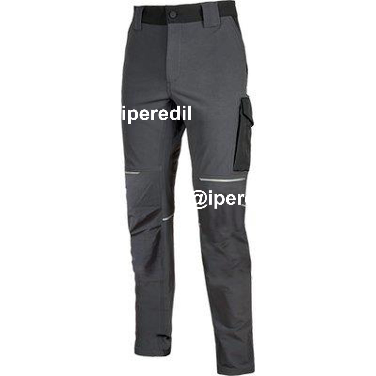 PANTALONE SLIM FIT WORLD U-POWER ASPHALT GREY L - 01837864
