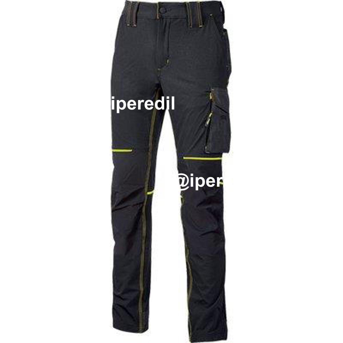 PANTALONE SLIM FIT WORLD U-POWER BLACK CARBON M - 01837871