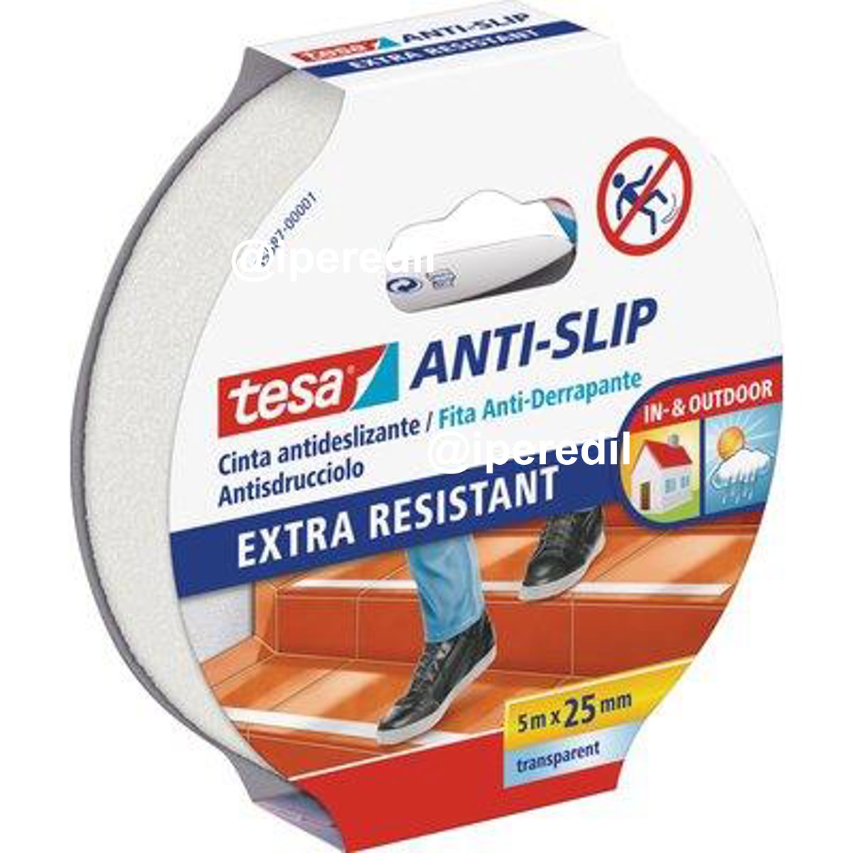 NASTRO ANTISDRUCCIOLO ADESIVO 55587 TESA TRASPARENTE H.MM 25 MT 5