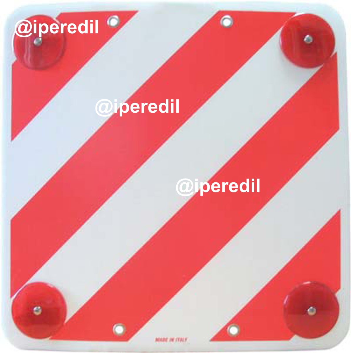 TARGA SEGNALETICA PP CARICHI SPORGENTI CM 50X50