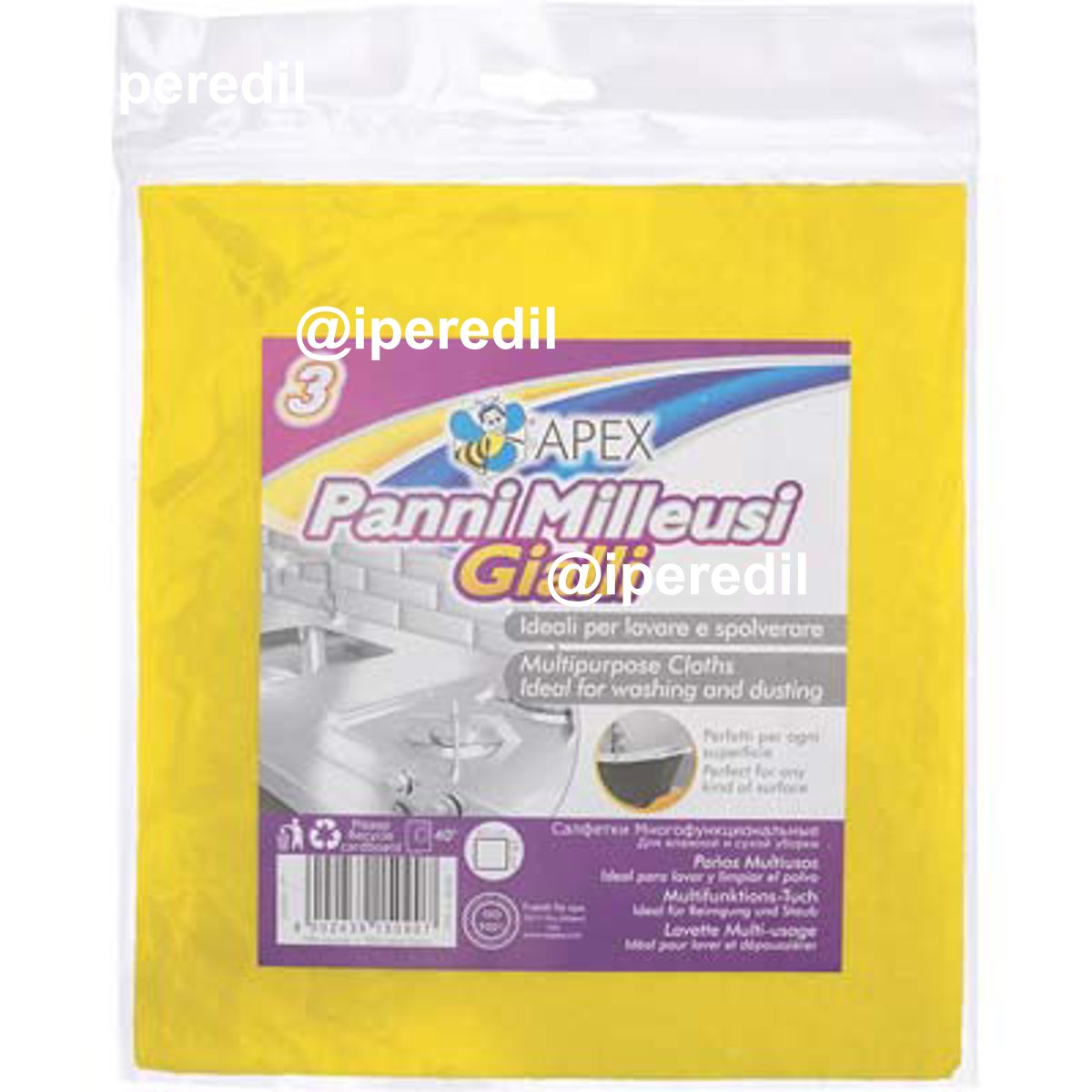 PANNO MULTIUSO APEX CM 40X38 CF=PZ 3