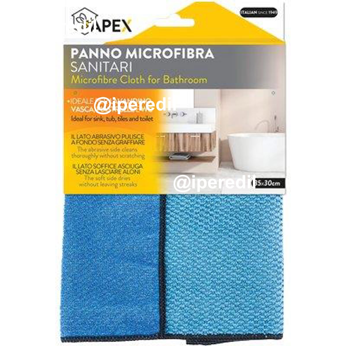 PANNO MICROFIBRA SANITARI APEX CM 35X30