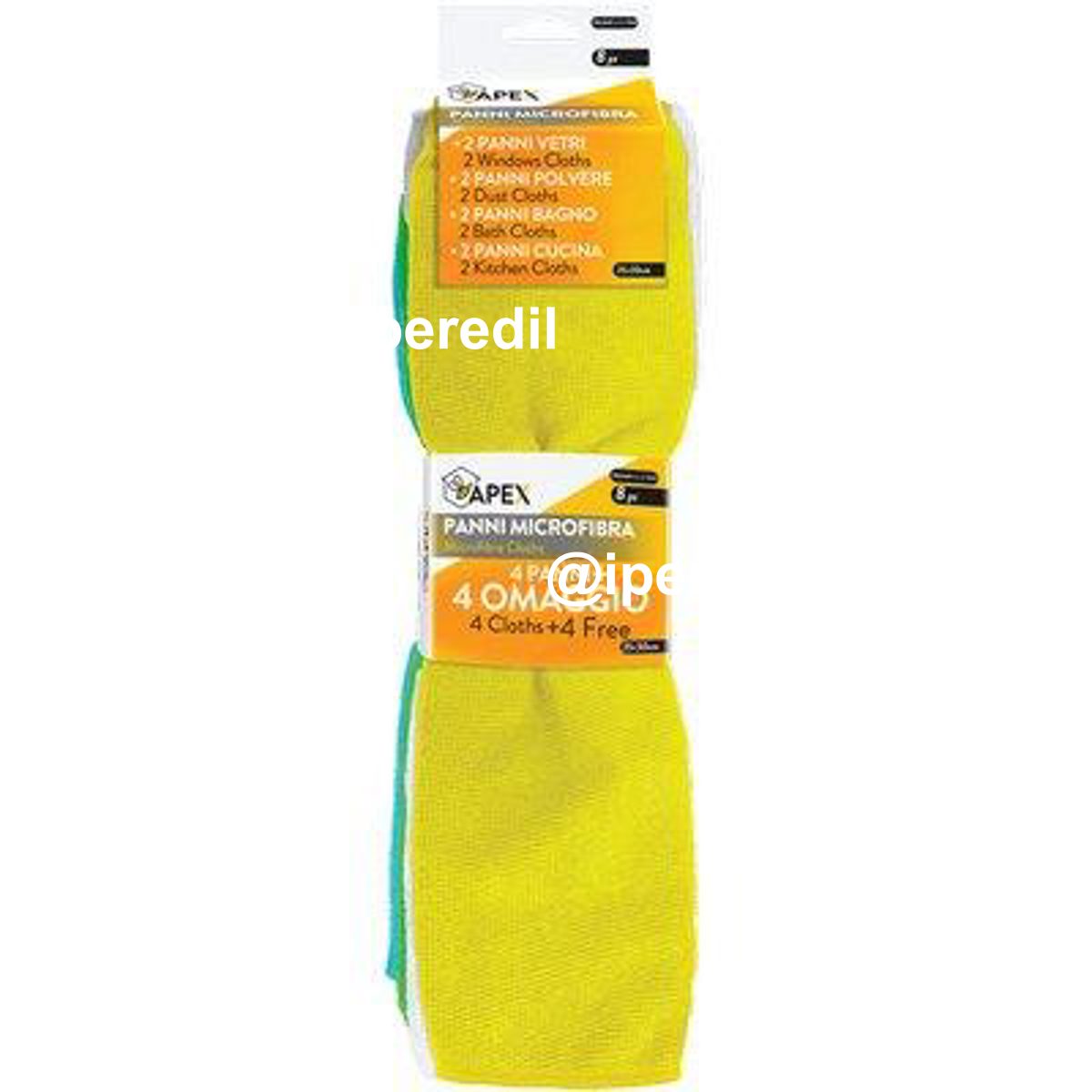 PANNO MICROFIBRA UNIVERSALE SET APEX CM 30X35 CF=PZ 8