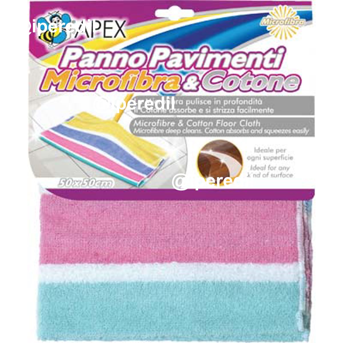 STROFINACCIO PAVIMENTO COTONE + MICROFIBRA APEX CM 50X50