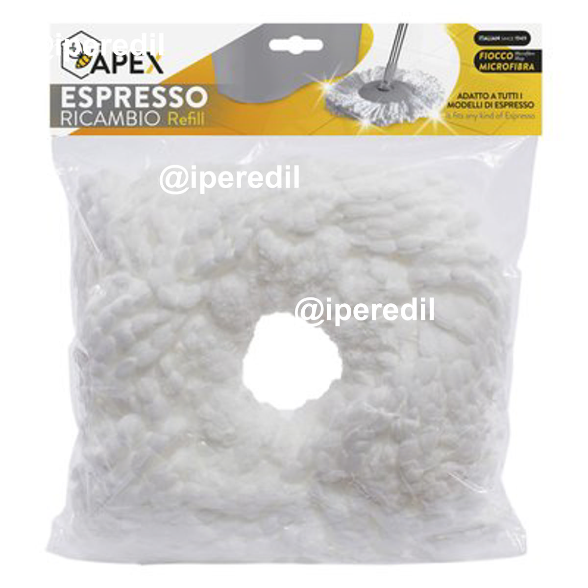 MOP LAVA PAVIMENTO CENTRIFUGA APEX MICROFIBRA CM 28X28