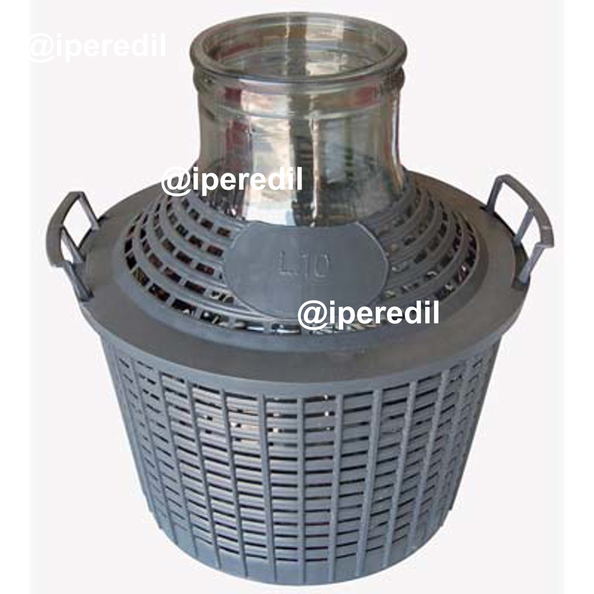 DAMIGIANA BOCCA LARGA VESTITA VETRO/PLT LT 5