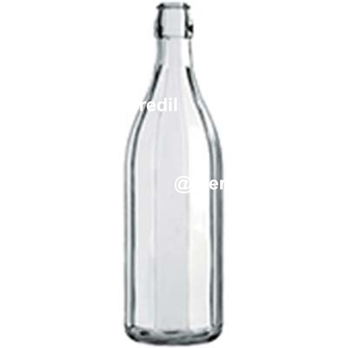 BOTTIGLIA COSTOLATA TM VETRO TRASP LT 1
