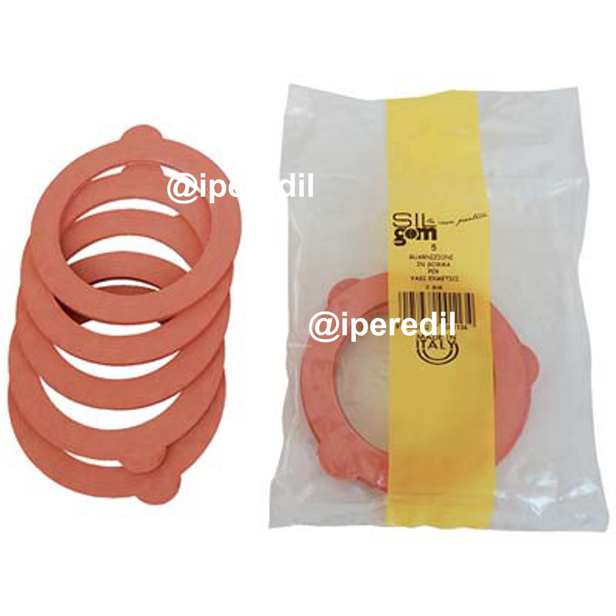 GUARNIZIONE X VASO VETRO ERMETICO SELF GOMMA H.MM 3 CF=PZ 5