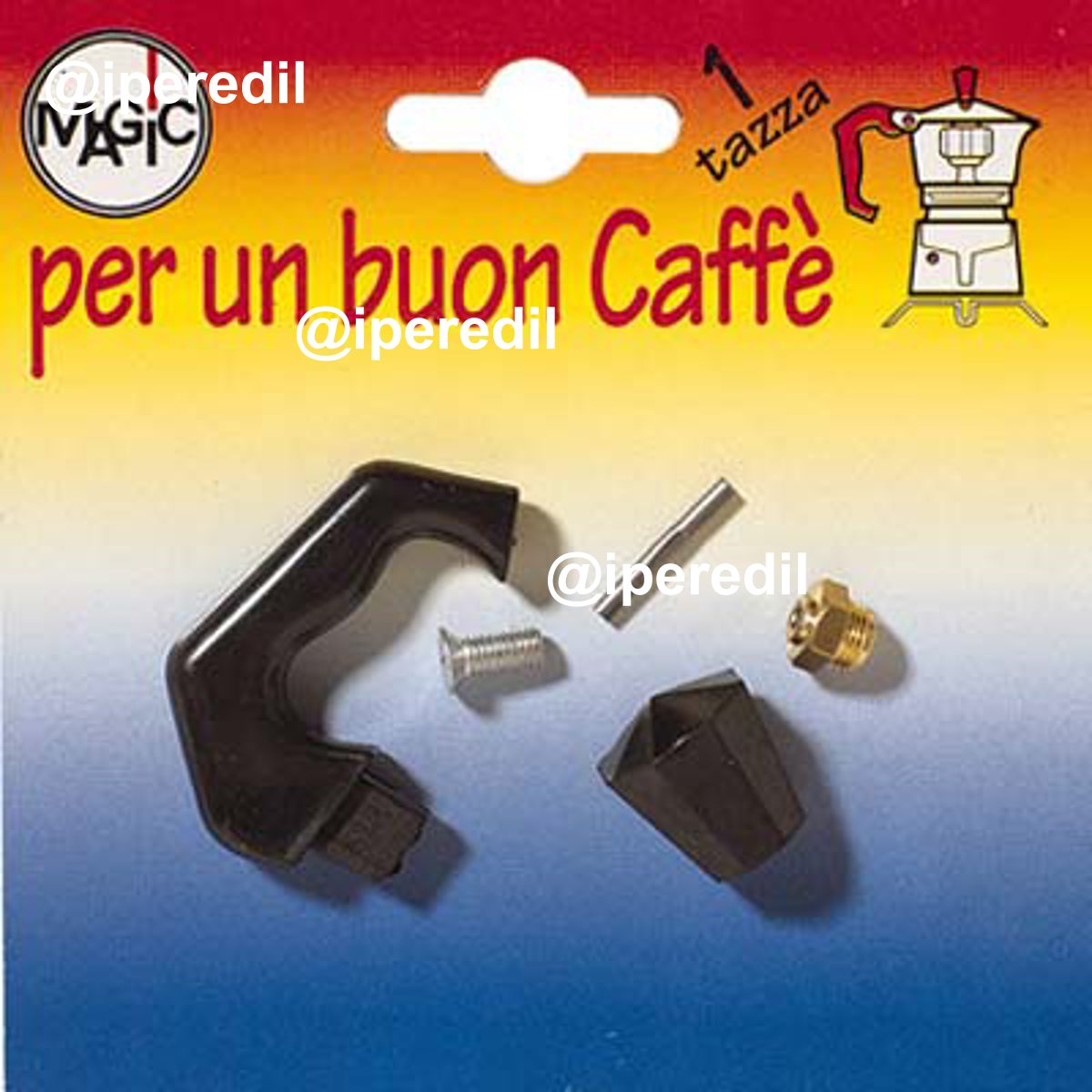 MANICO + POMOLO + VALVOLA MOKA TAZZA 1
