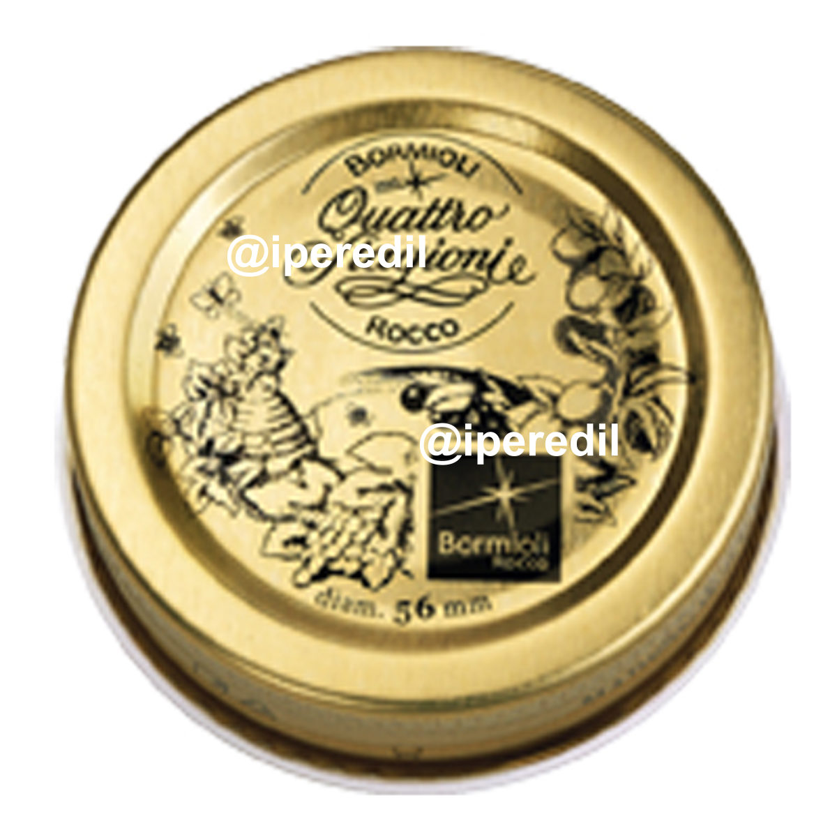 TAPPO X VASO VETRO 4 STAGIONI BORMIOLI MM 56 CF=PZ 3