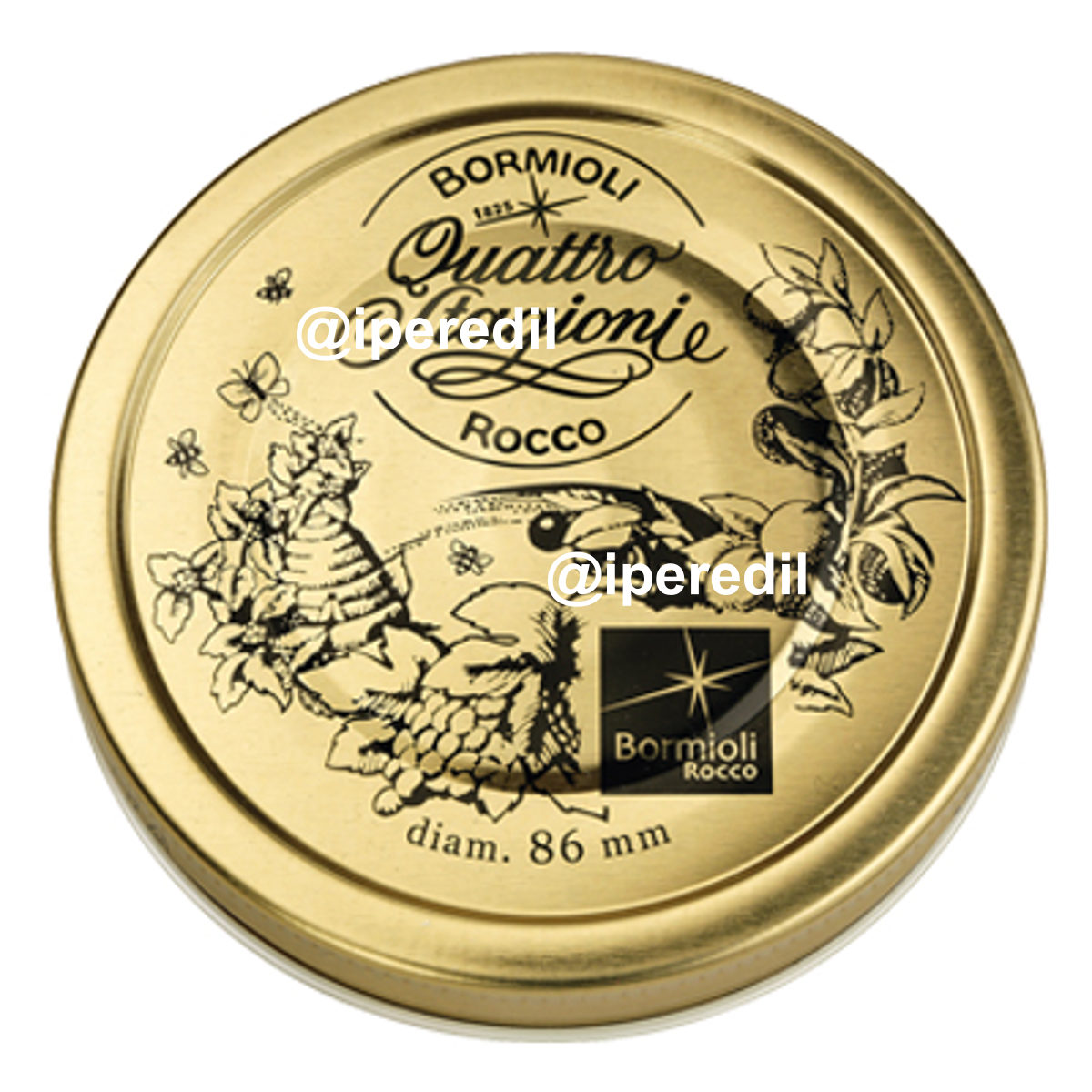 TAPPO X VASO VETRO 4 STAGIONI BORMIOLI MM 86 CF=PZ 2
