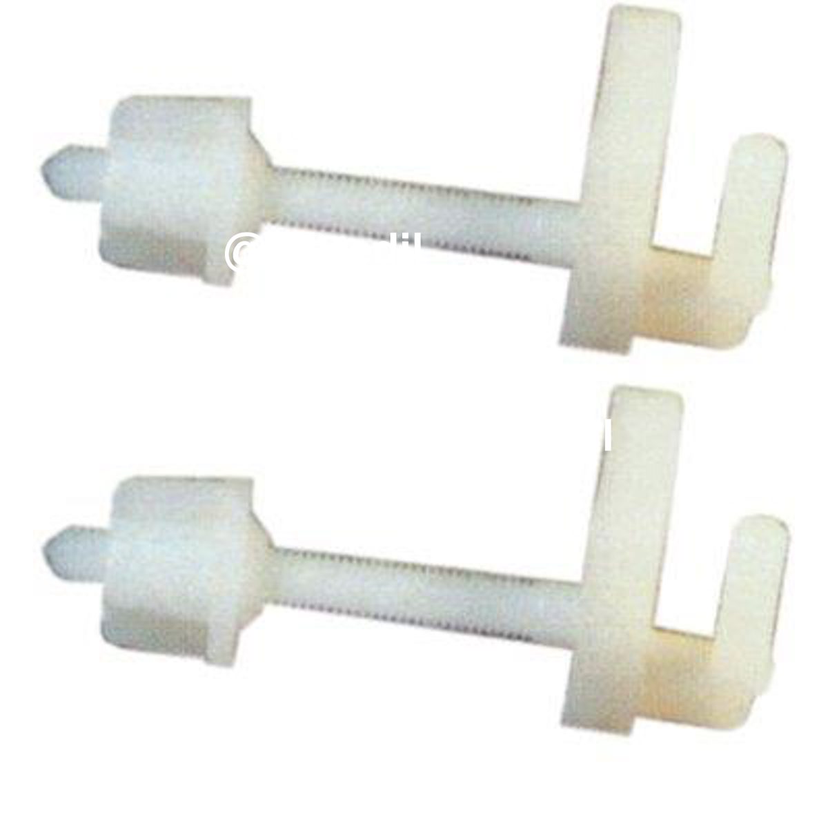 CERNIERE SEDILE WC NYLON BIANCO CF=PZ 2