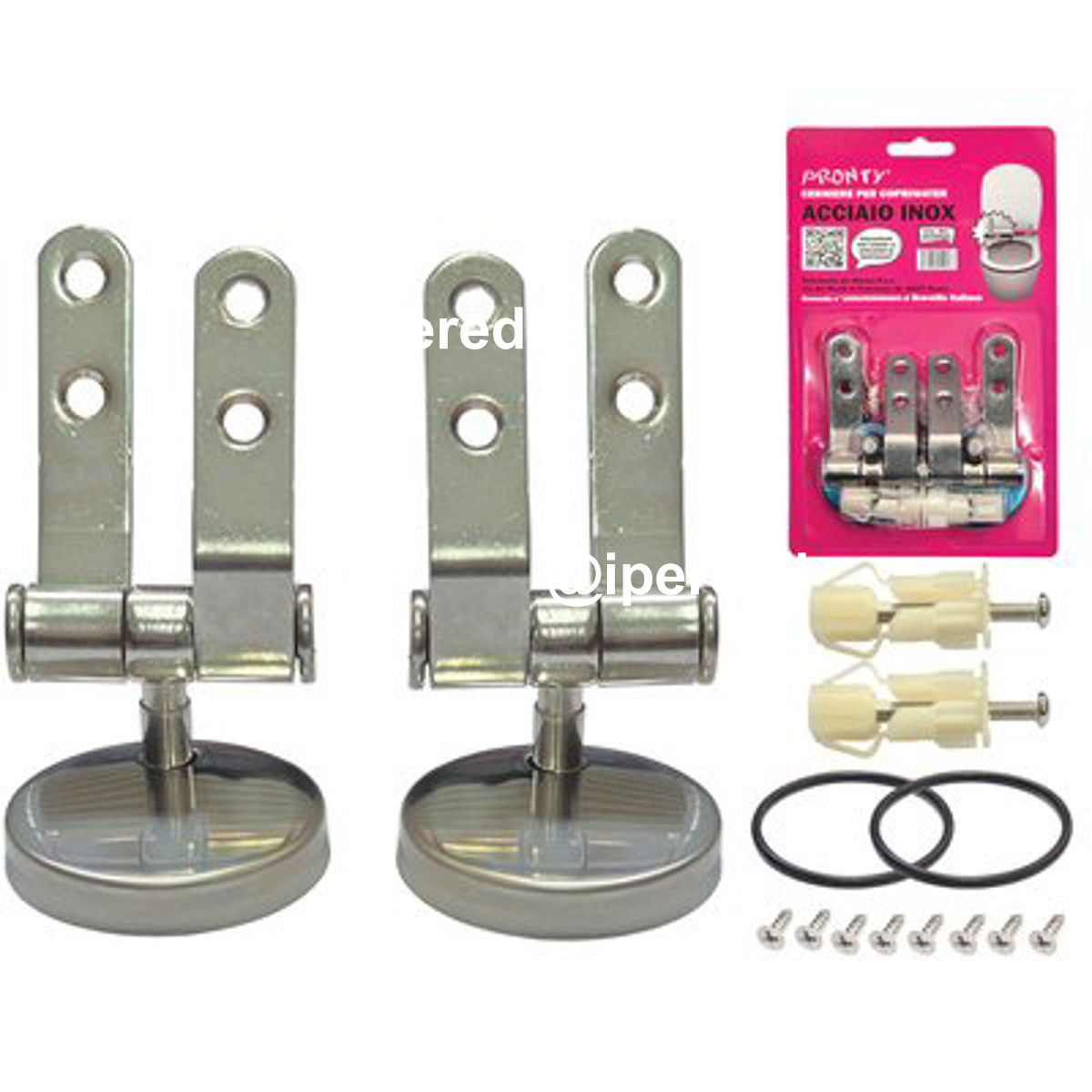 CERNIERE SEDILE WC SFILABILE ACCIAIO INOX
