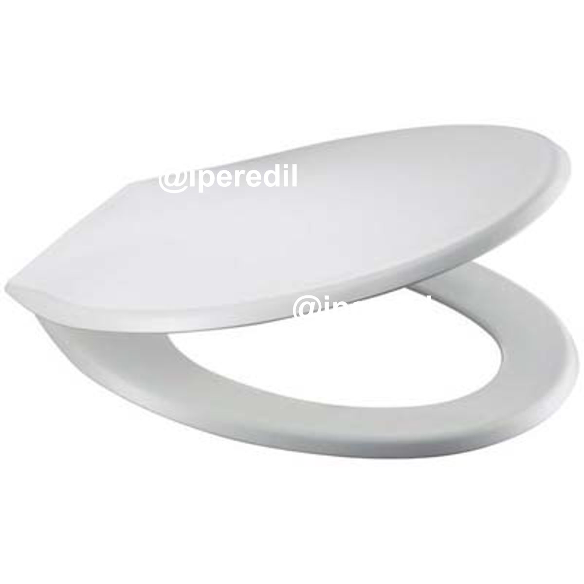 SEDILE WC S12 CARRARA E MATTA TERMOPLASTICA BIANCO CM 37X44