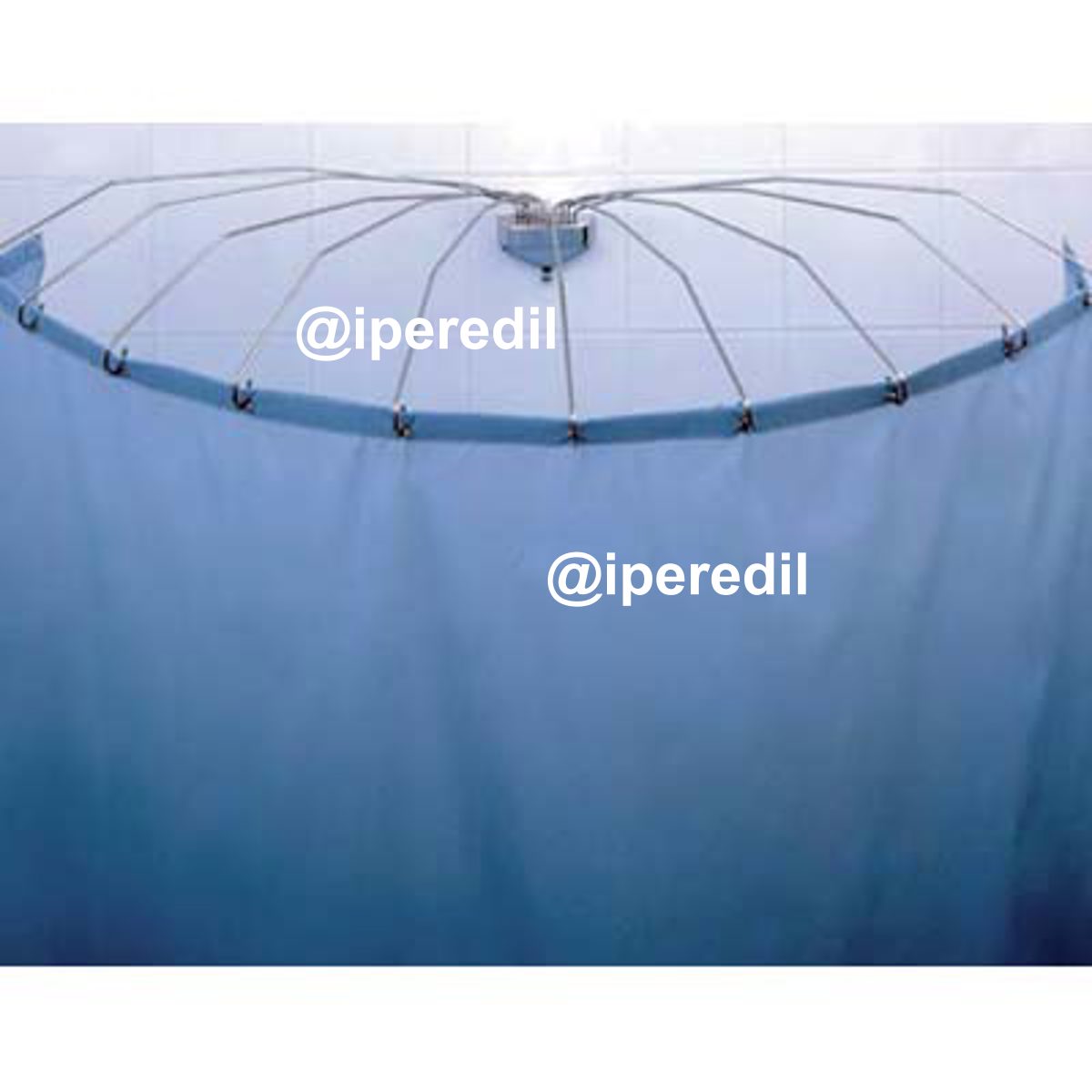 REGGITENDA AD OMBRELLO X DOCCIA INOX ASTE 8 180°
