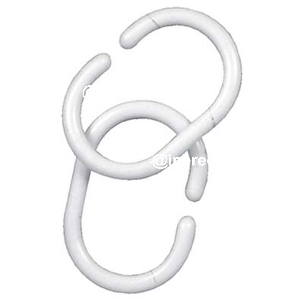ANELLO ABS X TENDA DOCCIA BIANCO X TUBO MM 25 CF=PZ 12