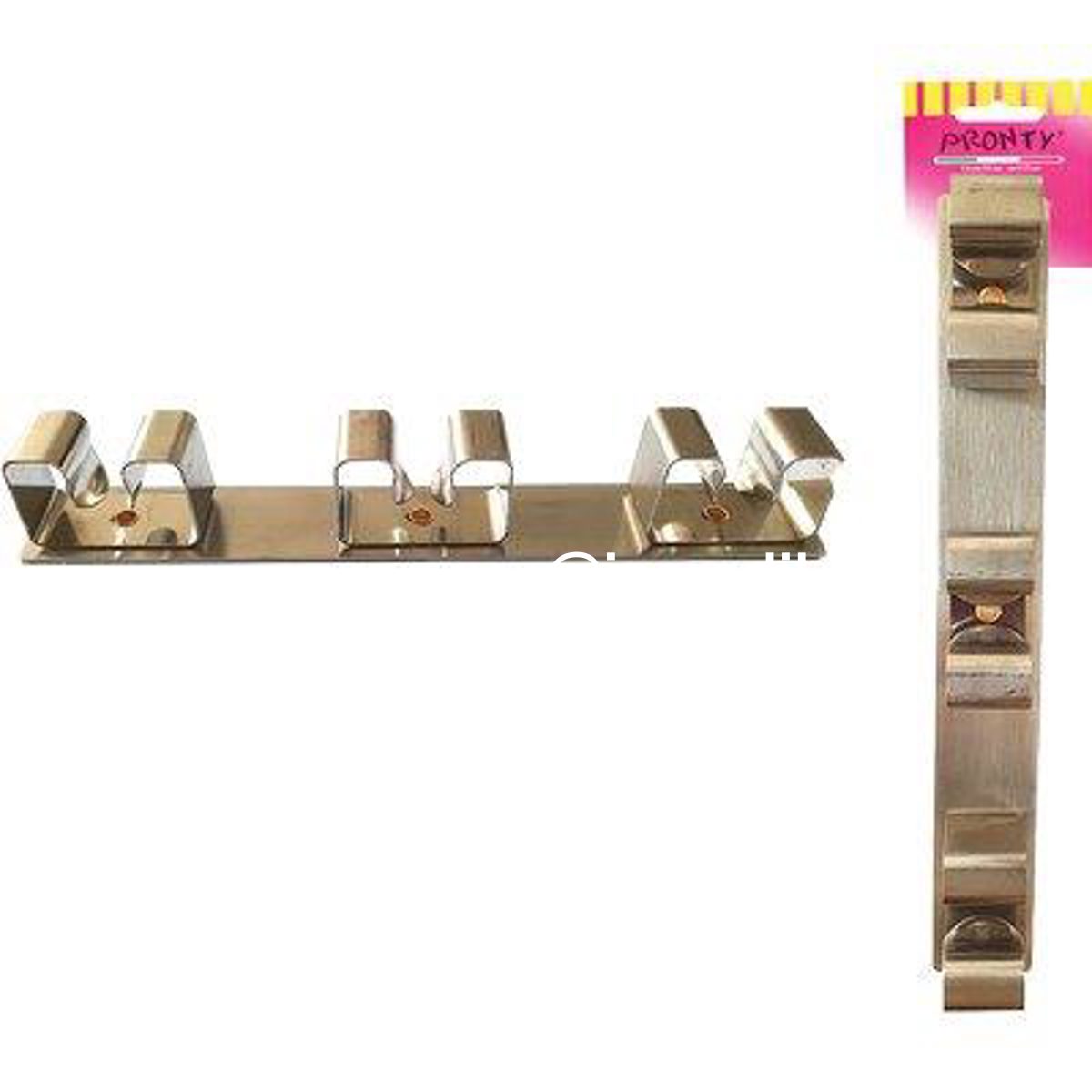 GANCIO PORTASCOPE PRONTY INOX 3 POSTI