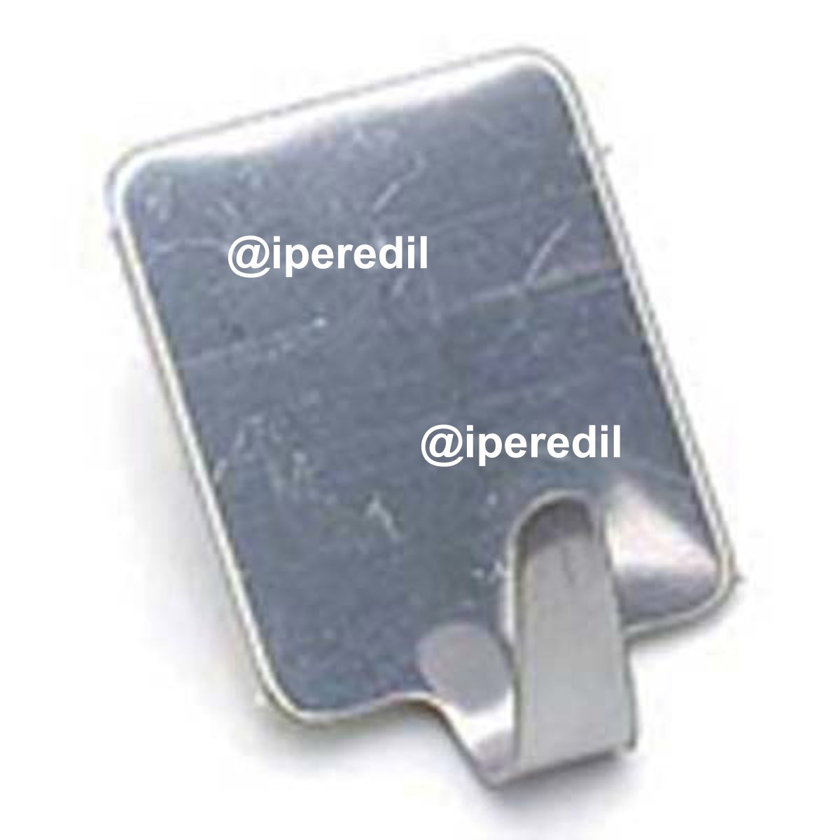 GANCIO ADESIVO INOX PRONTY CF=PZ 2