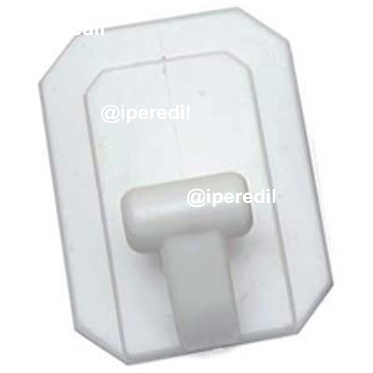 GANCIO ADESIVO PLASTICA BIANCO CF=PZ 25