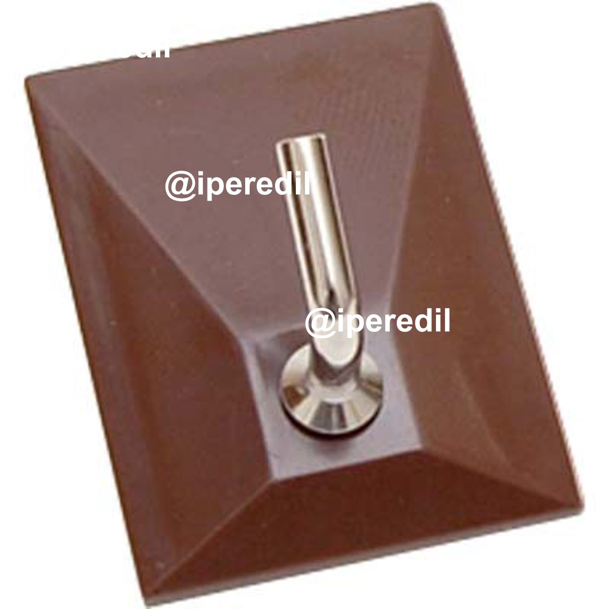 GANCIO ADESIVO METALGANCIO PRONTY BASE PLASTICA/GANCIO METALLO CF=PZ 2 MARRONE