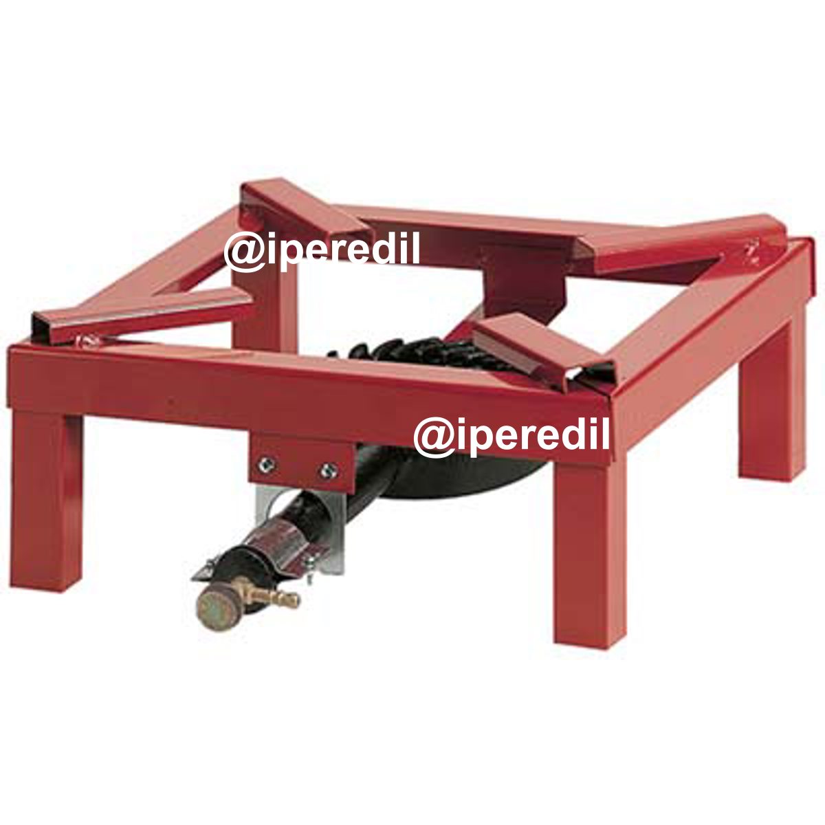 FORNELLONE QUADRO BRUCIATORE GHISA TUBOLARE PIATTO VERN CM 30X30