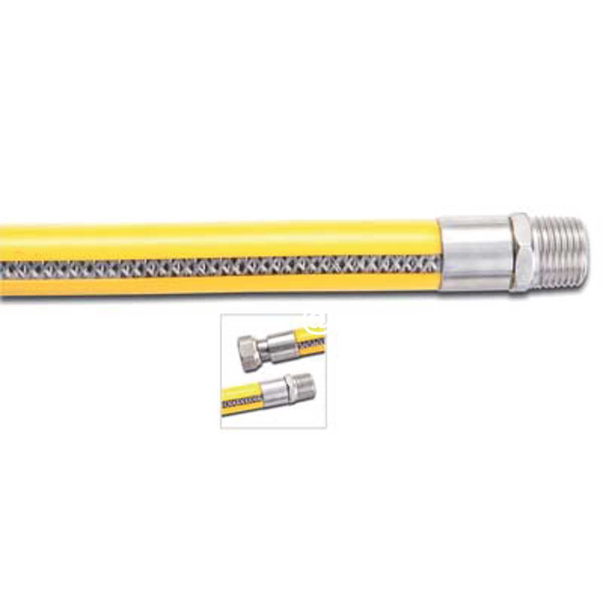 TUBO GAS FLESSIBILE MF INOX/PVC 1/2MF CM 200