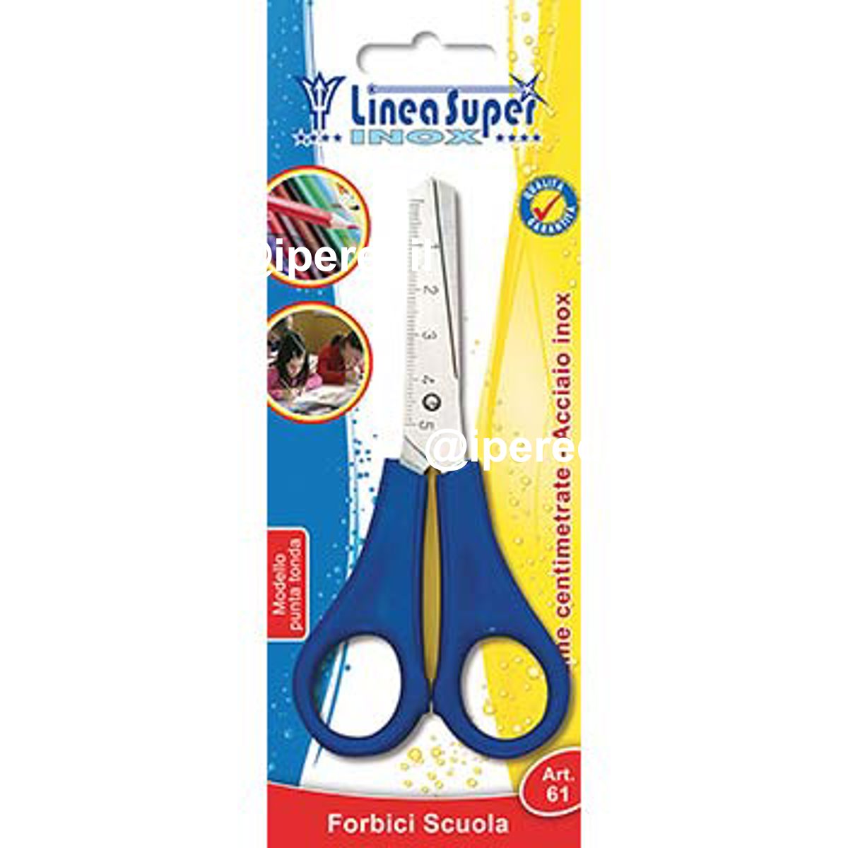 FORBICE SCUOLA SUPER DE LUCA ACCIAIO INOX CM 12,5-5"