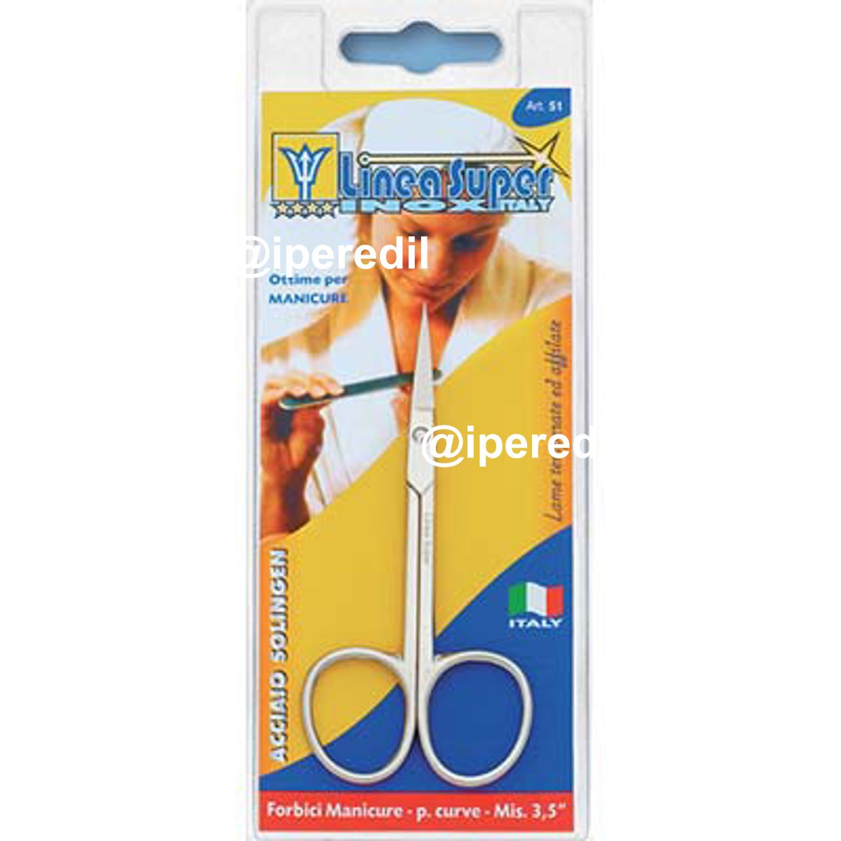 FORBICE MANICURE SUPER DE LUCA ACCIAIO CM 9-3,5"