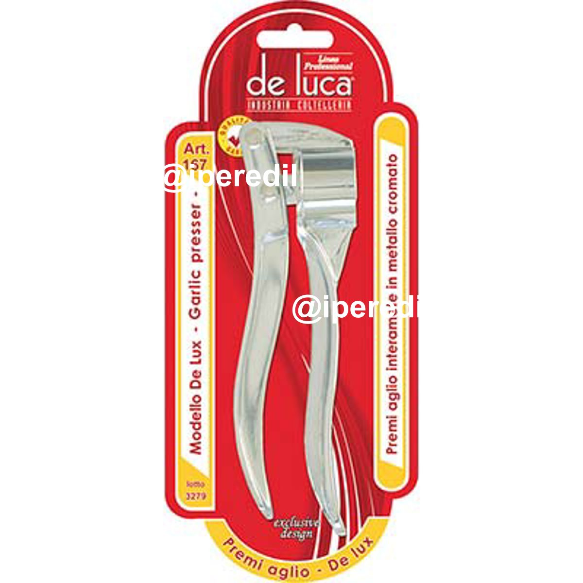 PREMI AGLIO DE LUX SUPER DE LUCA METALLO CROMATO