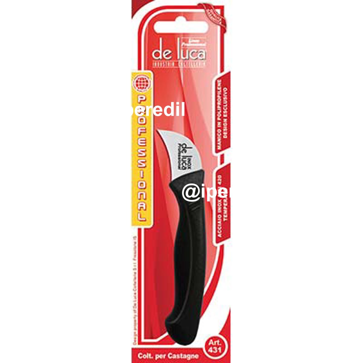 COLTELLO CASTAGNE PROFESSIONAL DE LUCA MANICO PP/INOX