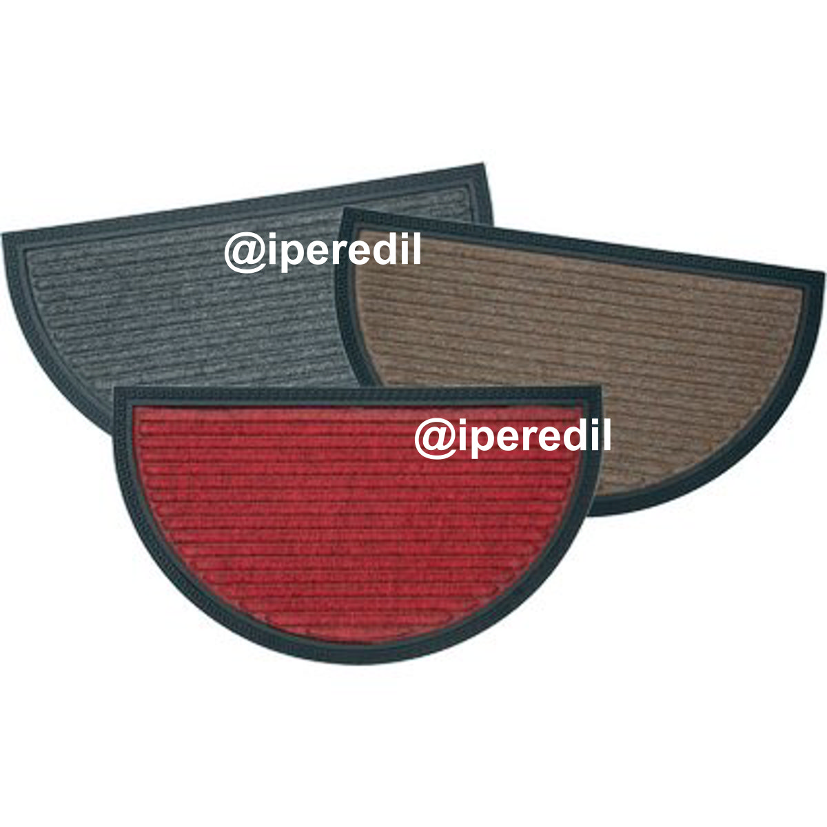 ZERBINO BORDER MEZZALUNA POLIPROPILENE + GOMMA CM 40X70 - 02309038