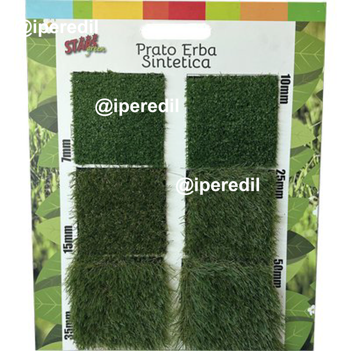 ESPOSITORE PRATO ERBA SINTETICA STARS MM 7-10-15-25-35-50 - 02309798